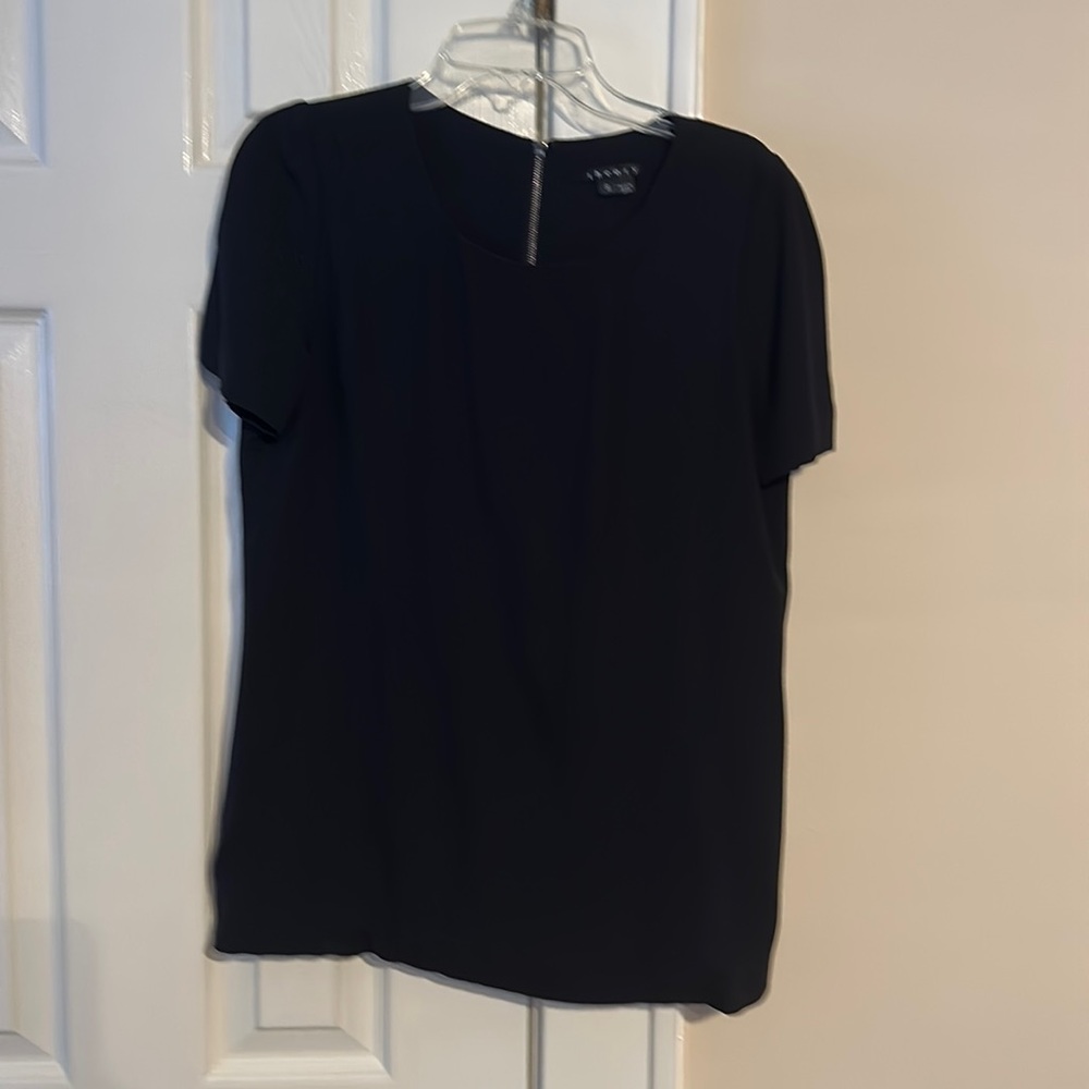 Theory black short sleeve top - Size S